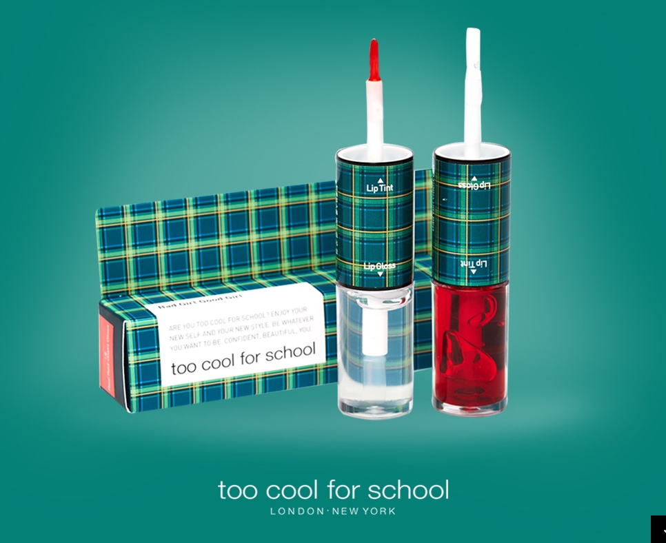 [Too cool for school] Check Bad Girl Good Girl Lip Tint&Lip Gloss 9.5g #1 Real Red